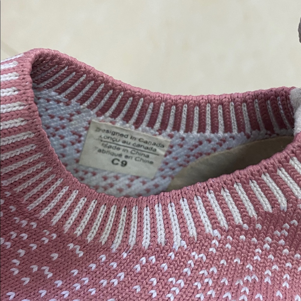Girls Minimoc Heyfolks Pink Slip-On Shoes C9 - Picture 5 of 6